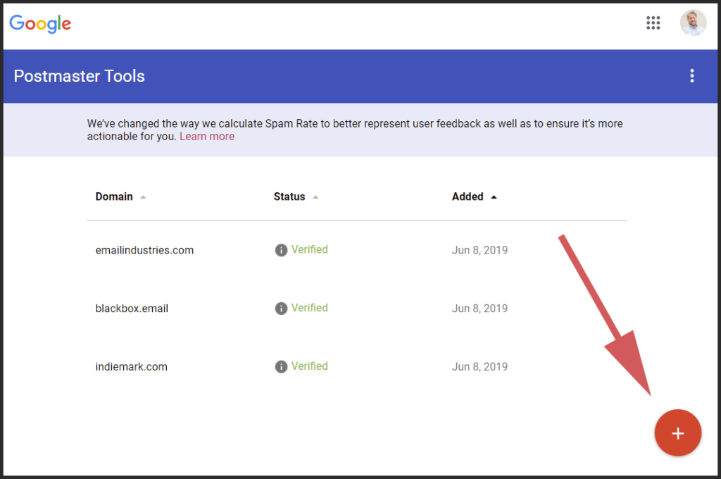 How to Set Up Google Postmaster Tools: Add New Domain