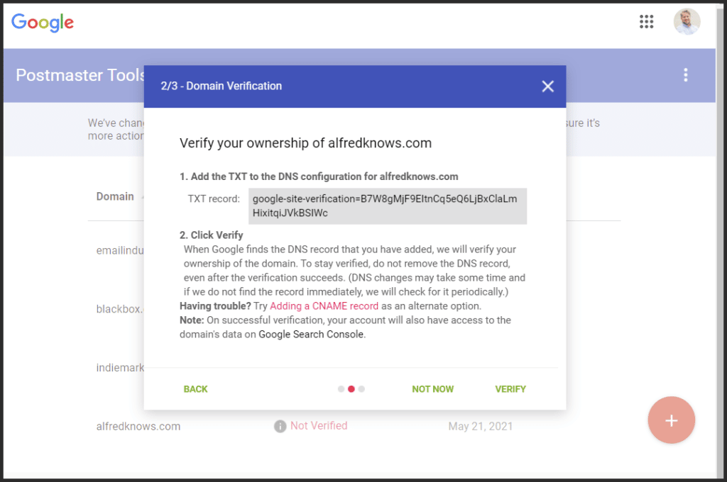 How to Set Up Google Postmaster Tools: Domain Verification